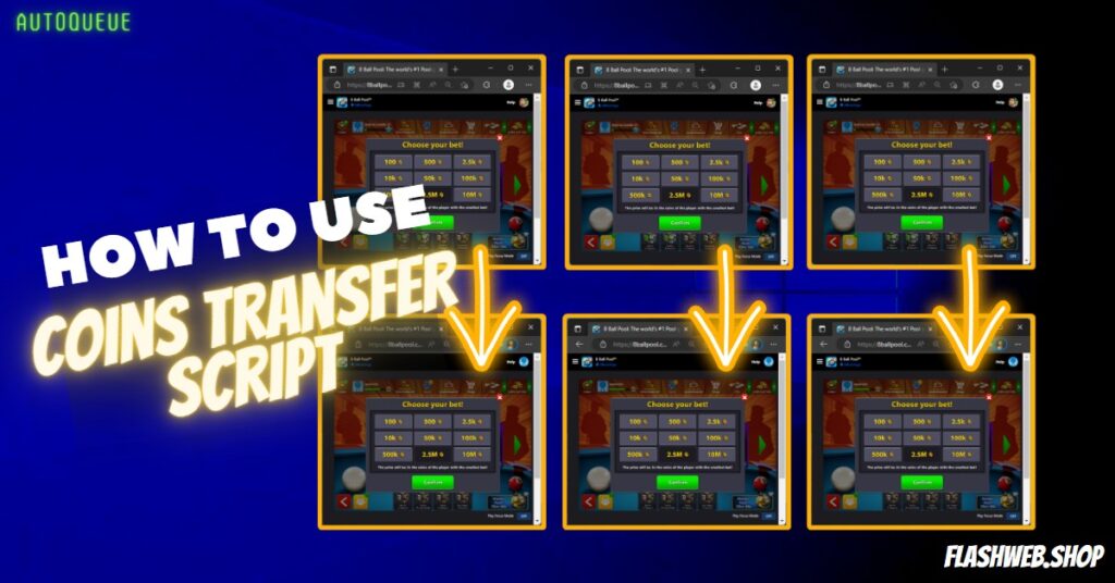 how to use autocoins transfer script