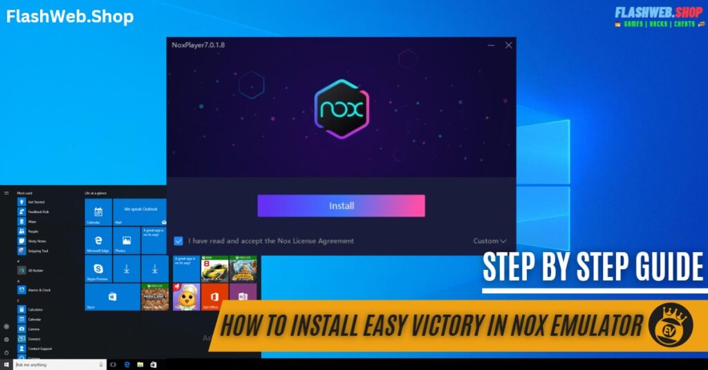 post preview tutorial to install easy victory in windows pc using nox player