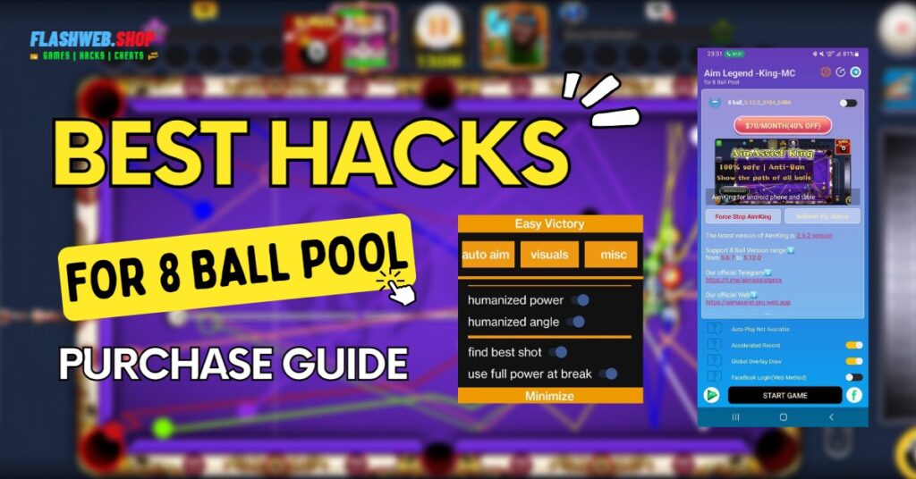 Best 8 Ball Pool Hacks for Beginners & How To Buy Them - Post Preview Image